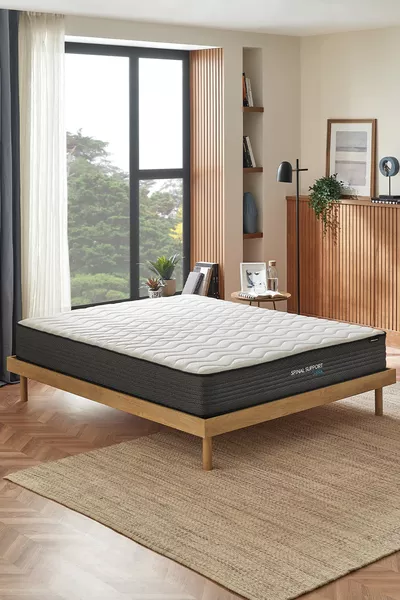 مرتبة مع جيب لولبي مبرد ودعم للعمود الفقري