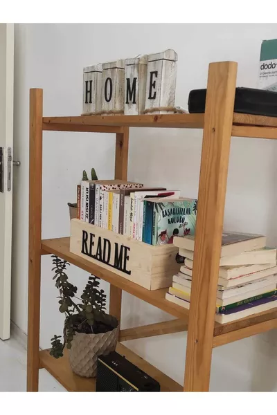 , Дървена декоративна кутия за книги, органайзер за библиотека, декорация за книги. см.