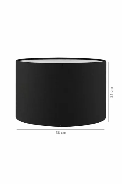 Калъф за подова лампа от черна материя 