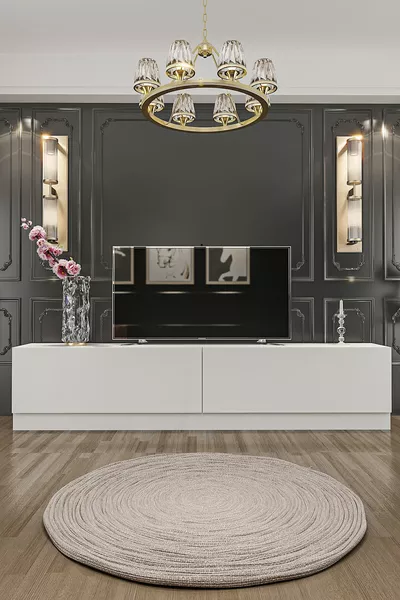 River TV Unit White Cm