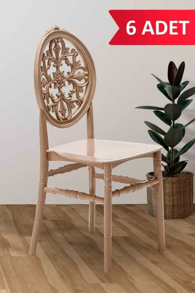 6 Chaises Venüs Cappuccino / Balcon-jardin-cuisine