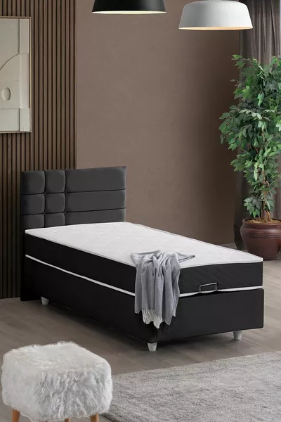 Double Bed Set in Alma, Single Bed Base and Headboard Set