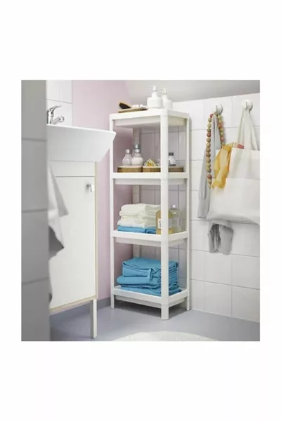 Handige 4-laags opbergrek voor meerdere doeleinden, eenvoudig te installeren