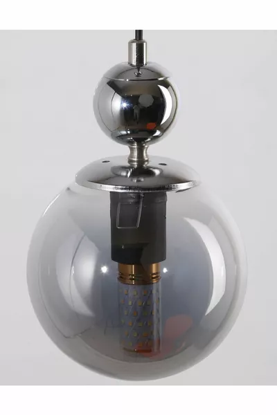 Marmeren Chroom Afgewerkte Kroonluchter met Getint Glas