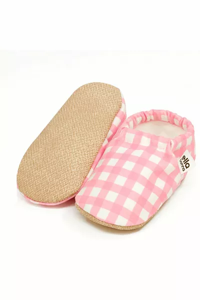 Rutschfeste Sohle rosa gestreifte Babystiefel, Home Stiefel Hausschuhe Kindergartenschuhe Panduf