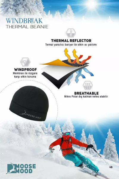 يندبروف للجنسين الحرارية الصوف قبعة صغيرة