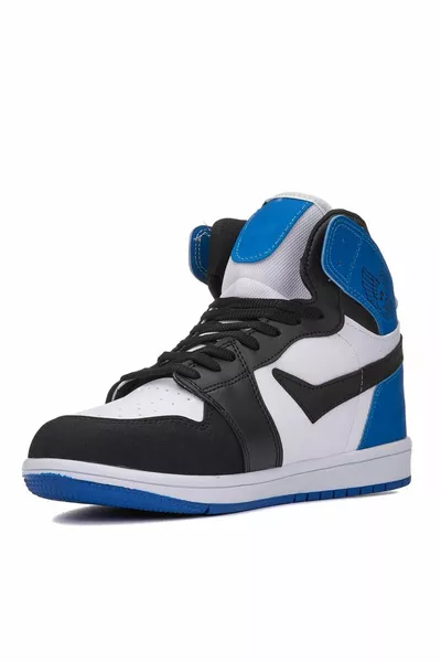 كرة السلة للرجال عارضة الهواء الياقة المدورة 4 مواسم أحذية رياضية الجلد