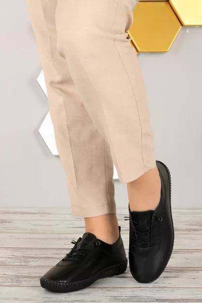  الجلد عارضة عارضة وحيد النساء أحذية الباليه الشقق