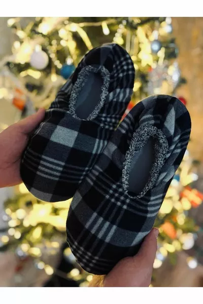 Мъжки меки памучни нехлъзгащи се подметки еластични ботуши за дома