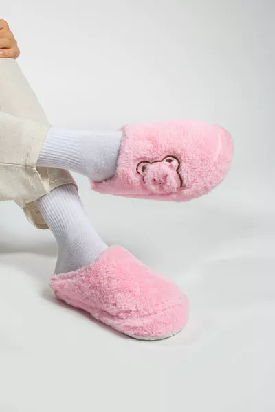 Pantofole da casa unisex Pantofole di lana Comodo chiuso Antiscivolo suola alta Panduf