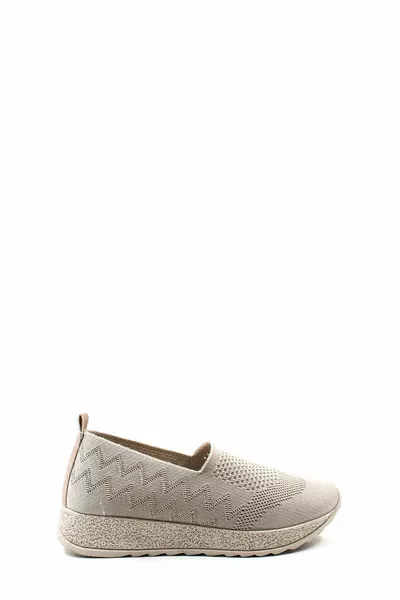 Femmes Casual Casual Orthopédique Semelle Souple Tricots Beige Maman Baskets Sneaker