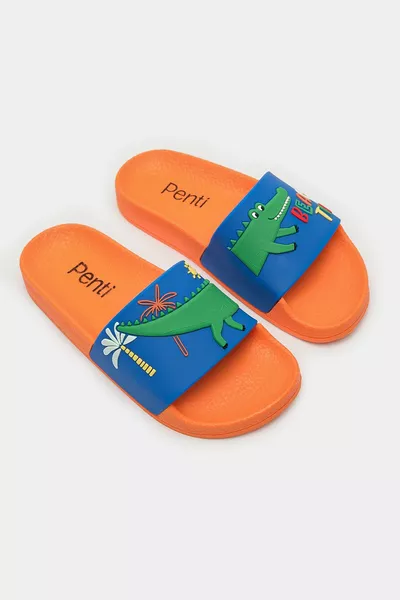 الأولاد التمساح النعال الملونة