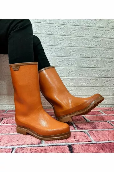 أحذية كريب مطاطية نقية غير قابلة للانزلاق مع Miflon بالداخل طويل  سم