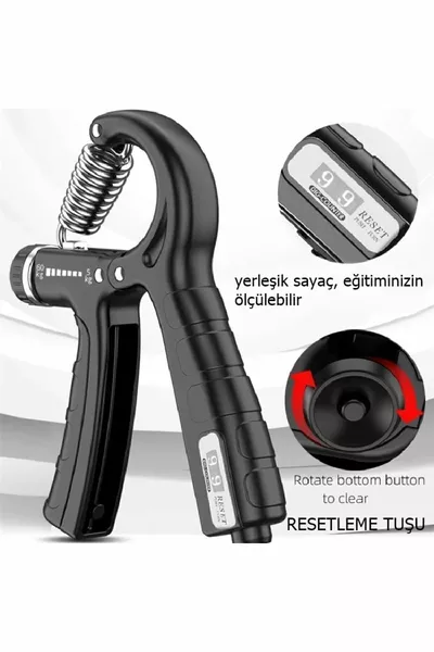 Black Hand Arm Wrist Booster Exercise Machine  Kg Carpal Direc Hand Spring Device Resistance Spring