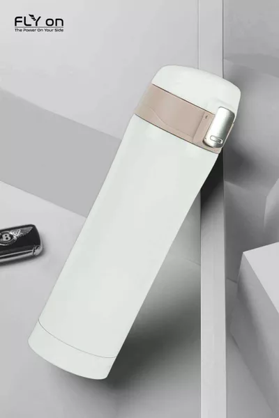 كوب ترمس فولاذي مزدوج الطبقة مع قفل شخصي  مل نظام قفل الترمس -