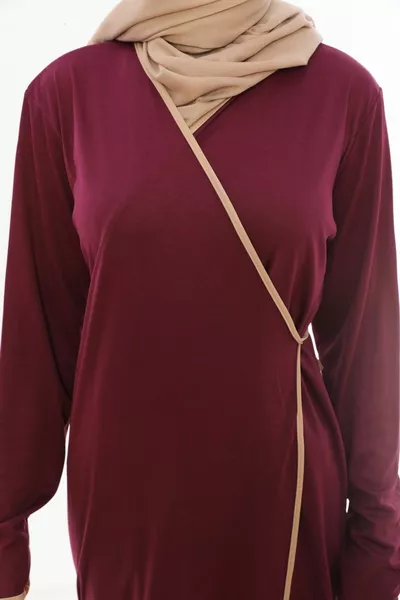 Stropdas Gebedsjurk aan de zijkant Pruim