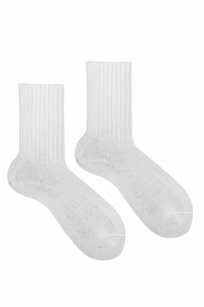 الشتاء المرأة الصوفية Ecru اللون النوم الجوارب لمسة ناعمة