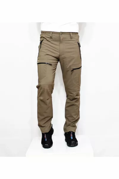 Dunkelbeige Micro Lycra Sommer Trekkinghose