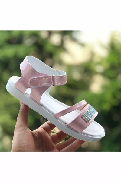 صنادل البنات أزياء الصنادل الحجرية الفيلون (خفيفة الوزن) صنادل نعل ناعمة