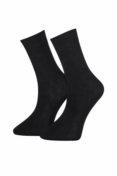 جوارب من الخيزران الأسود للرجال صندوق بريميوم من 6