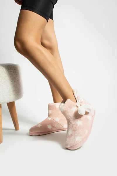 Женские зимние домашние сапоги Panduf Домашняя обувь Мягкая бесшумная подошва