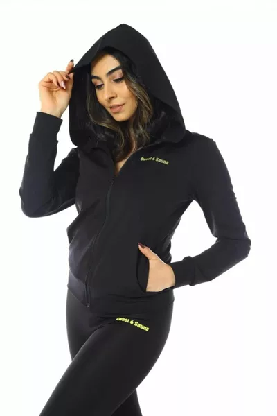 Сауна, термальная толстовка с капюшоном и леггинсы, двойной костюм для тренировок и фитнеса