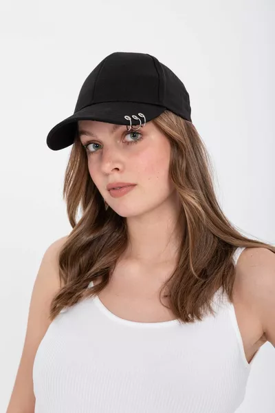 3 Rings Black Color Piercing Hat