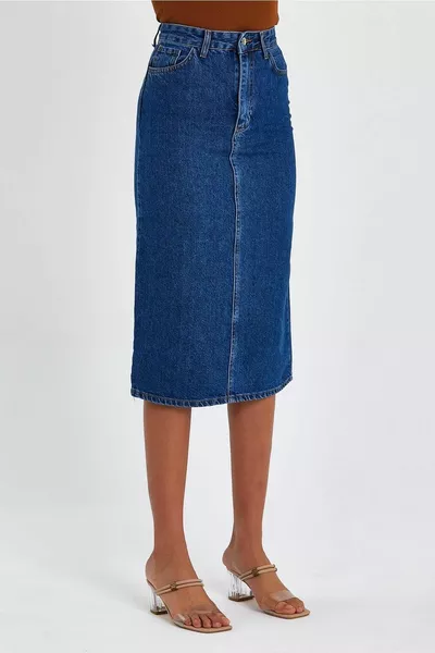 Private Collection Long Denim Skirt (km)