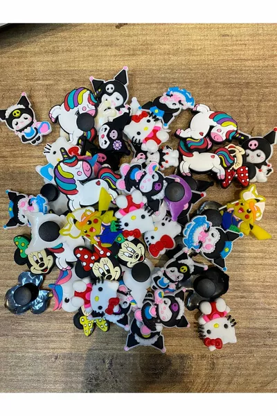 Decorazione per ciabatte 6 pezzi Compatibile con tutte le ciabatte (spedizione mista)