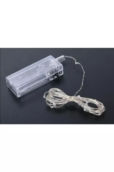  Peri светодиодная гирлянда 5 метров, дневной свет, на батарейках, декоративная лампа с LED для сада, комнаты, кафе, стены и занавески