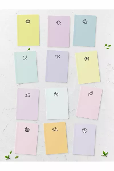 دفتر ميني نوتبوك -  قطعة - مجموعة دفاتر بحجم الجيب -  صفحة