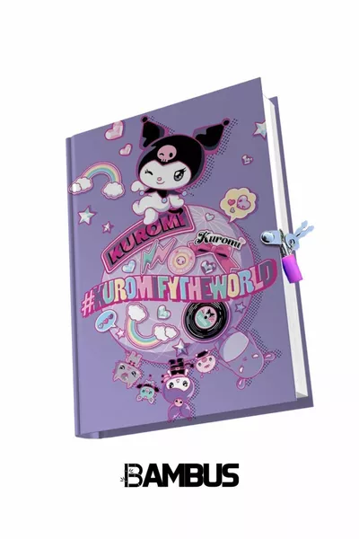 Diario dei ricordi a tema Kuromi con personaggio bloccato Serie Kuromi Star
