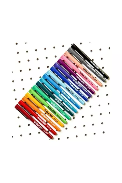  Файнлайнер 0.4 мм Тънък писец за писане и рисуване Комплект от  цвята