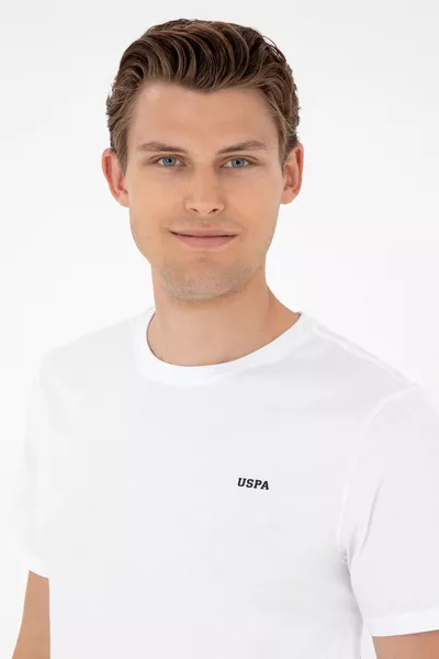 T-shirt basique blanc pour homme 