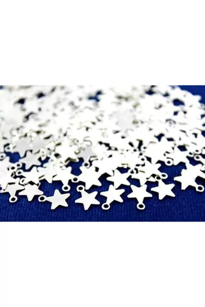  Pezzi - Paillettes a Stella  mm, Materiale per Gioielli, Paillettes in Metallo, Placcatura in Nichel, Ottone #n