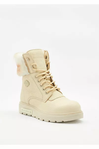 حواء نيو نساء حذاء جلدي بيج