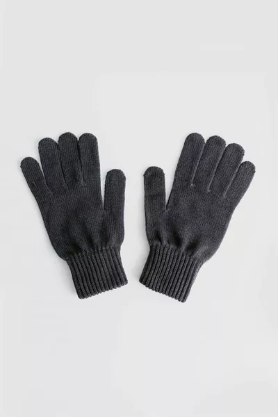 Winter Wool Anthracite Men's Gloves
