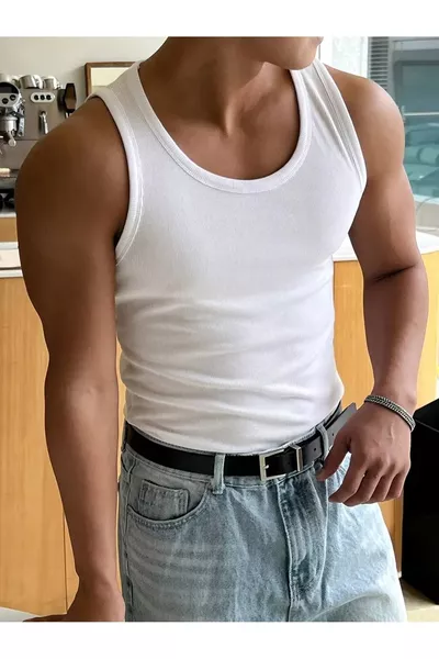 قميص رياضي رجالي بأكمام قصيرة من الليكرا