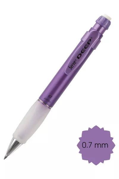 Дълбок механичен универсален молив 0.7 Металик лилав
