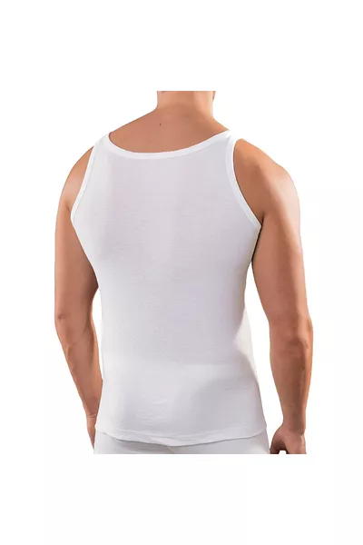 5 Stuks Premium Klassieke Heren Tanktop Alexander Extra Lang - Fijn Geribbelde Organische Katoen