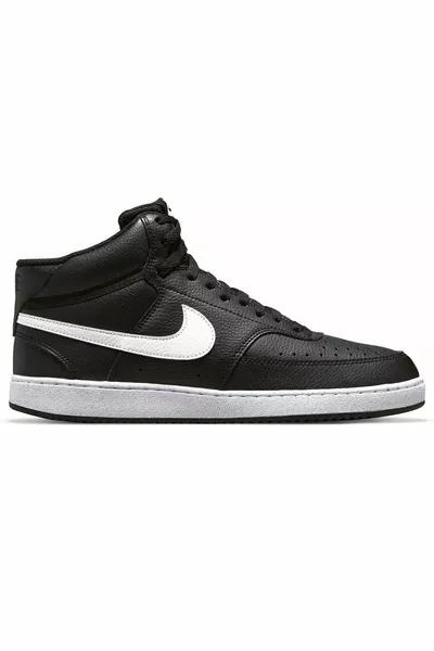 Court Vision Mid Herren Schwarze Sportschuhe .