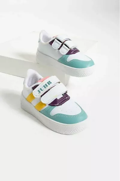 Unisex Kinder Klettverschluss Bequeme Alltagssneaker Sportschuhe