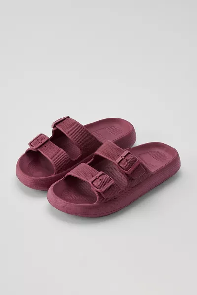 صندل ليلي كرز مزدوج الشريط إيفا منصة يومية صيفية للشاطئ