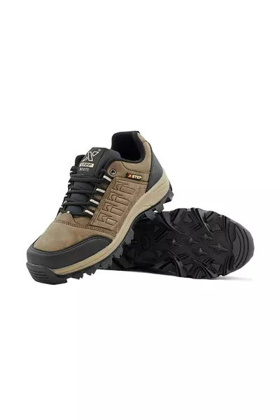 حذاء تتبع شتوي قصير للجنسين بلون بني  مقاوم للماء والبرد