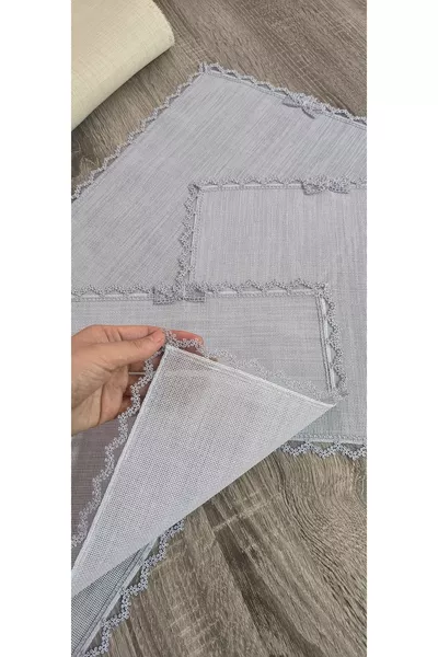 Camera da letto completa/ 3 pezzi con pizzo