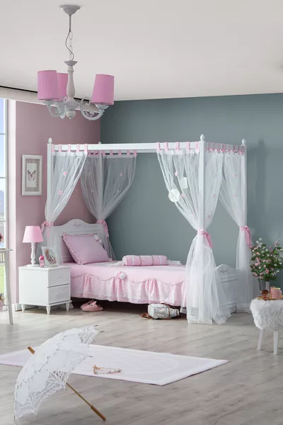 طقم غرفة نوم إيزابيلا للشباب X و X سرير مع ناموسية