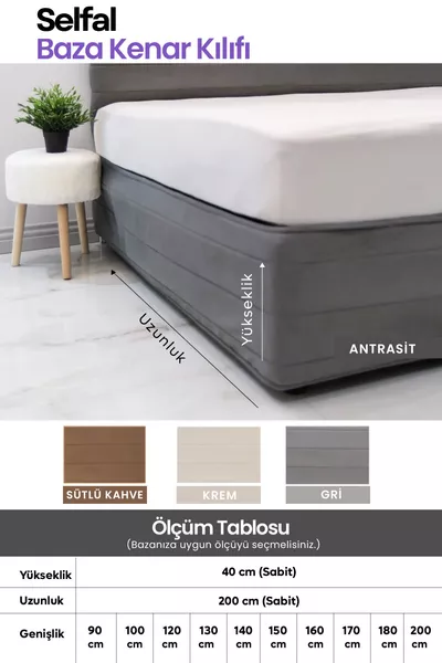 Baza Yatak Kenar Kılıfı - Tay Tüyü Kapitone Kumaş