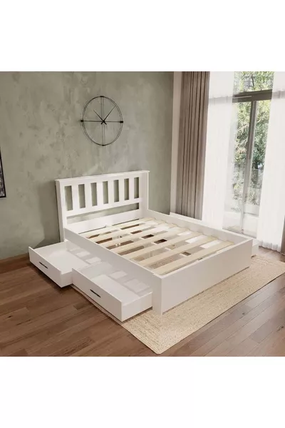 Stark Beyaz 4 Çekmece Kolay Kurulum