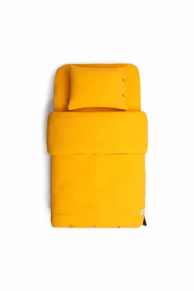 Funnababy Muslin 2-Piece Duvet Cover Set, Marigold, Mustard, x cm
