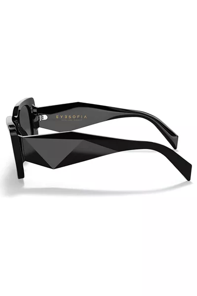 Aloran Unisex Black Sunglasses